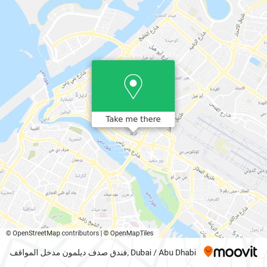 فندق صدف ديلمون مدخل المواقف map