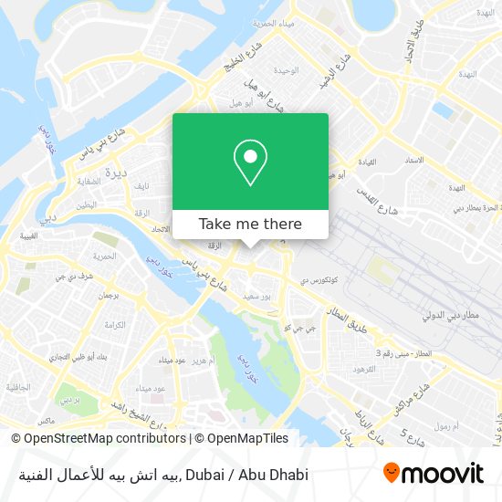 بيه اتش بيه للأعمال الفنية map