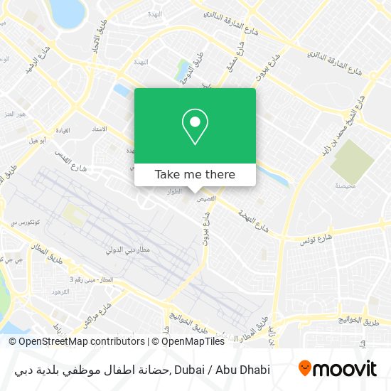 حضانة اطفال موظفي بلدية دبي map