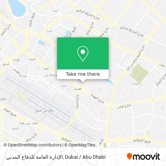 الإدارة العامة للدفاع المدني map