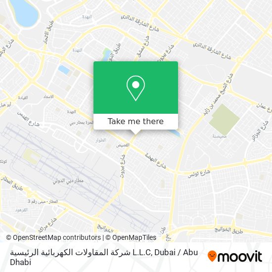 شركة المقاولات الكهربائية الرئيسية L.L.C map