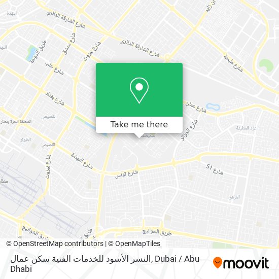 النسر الأسود للخدمات الفنية سكن عمال map