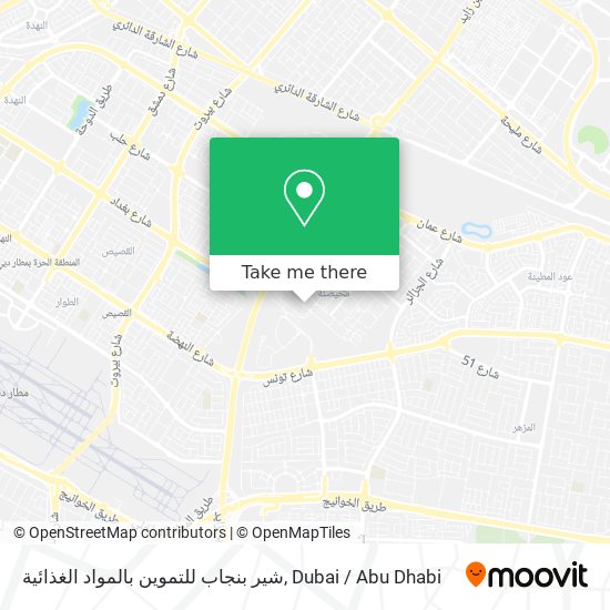 شير بنجاب للتموين بالمواد الغذائية map