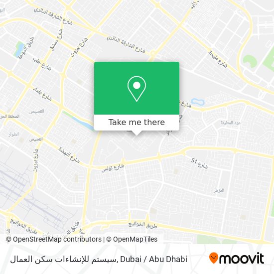 سيستم للإنشاءات سكن العمال map