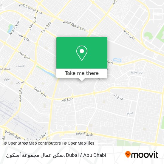 سكن عمال مجموعة أسكون map