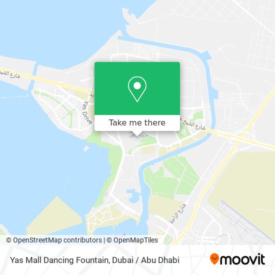 Yas Mall Dancing Fountain map