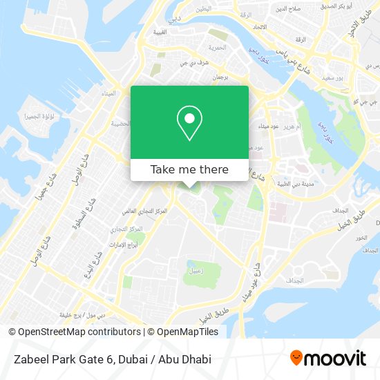 Zabeel Park Gate 6 map