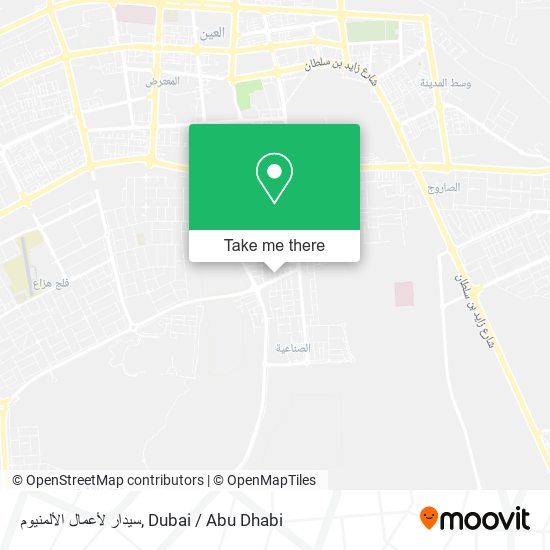 سيدار لأعمال الألمنيوم map