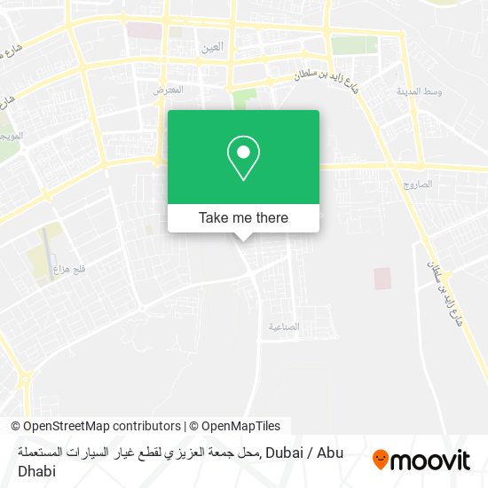 محل جمعة العزيزي لقطع غيار السيارات المستعملة map