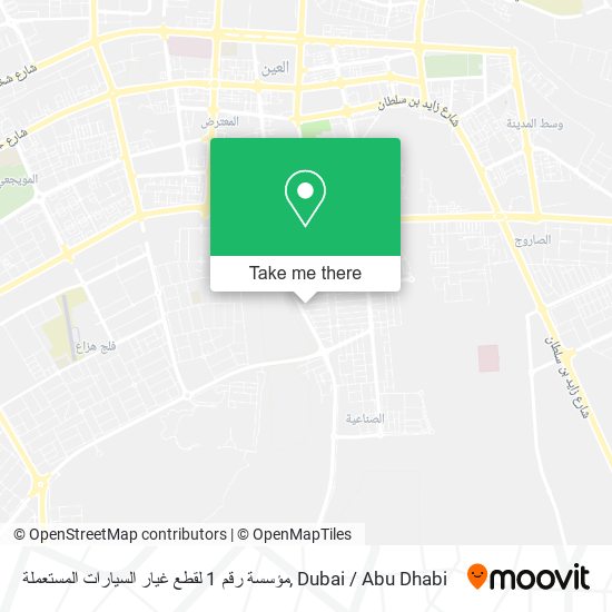 مؤسسة رقم 1 لقطع غيار السيارات المستعملة map