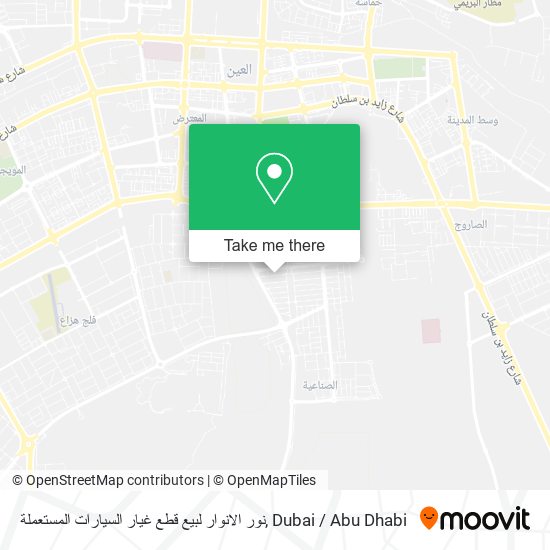 نور الانوار لبيع قطع غيار السيارات المستعملة map