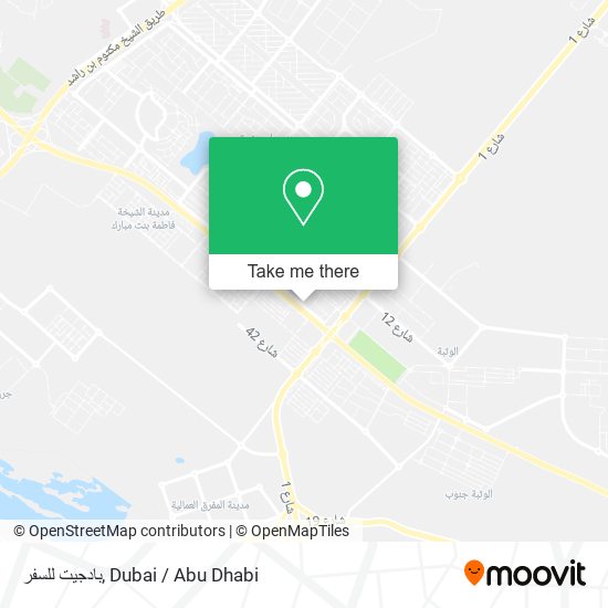 بادجيت للسفر map