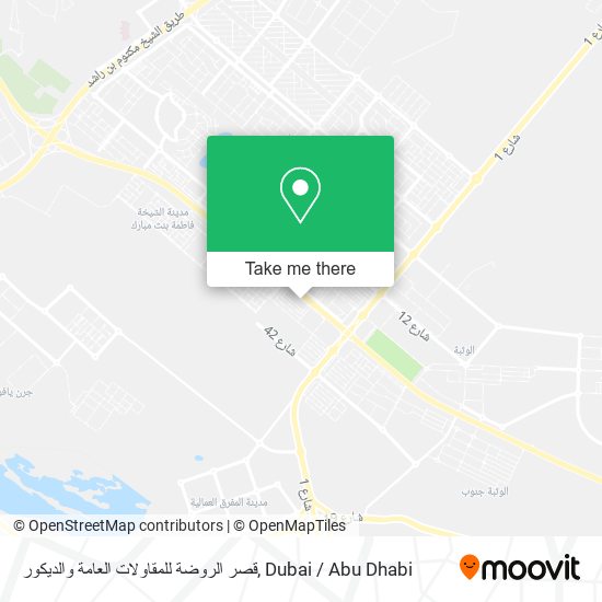 قصر الروضة للمقاولات العامة والديكور map
