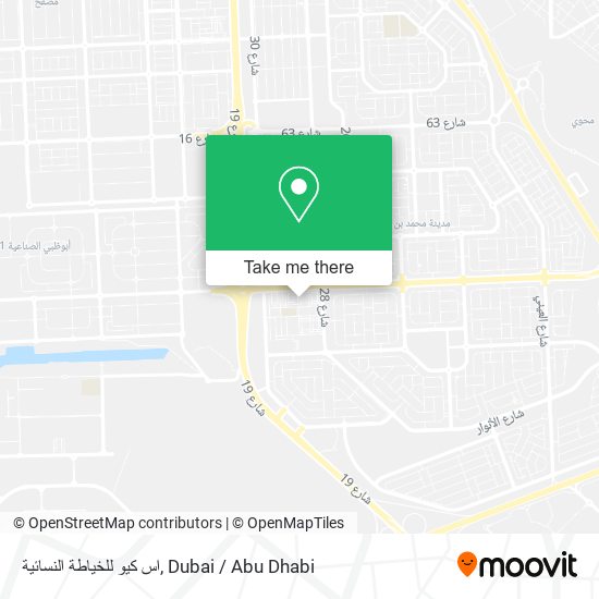 اس كيو للخياطة النسائية map