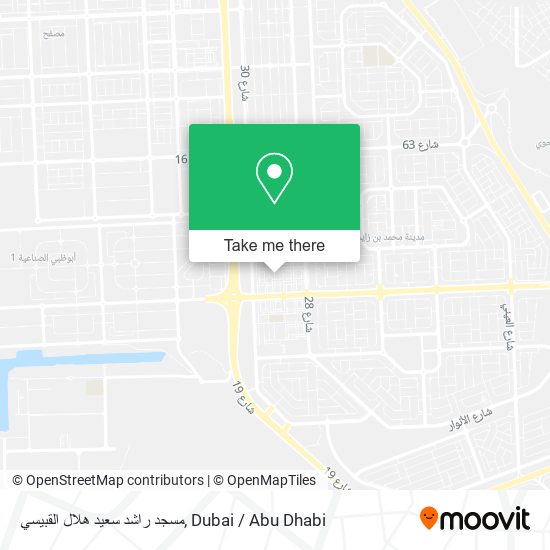مسجد راشد سعيد هلال القبيسي map
