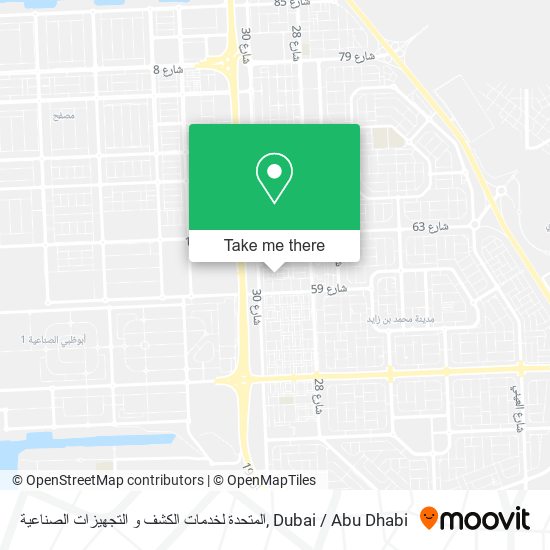 المتحدة لخدمات الكشف و التجهيزات الصناعية map