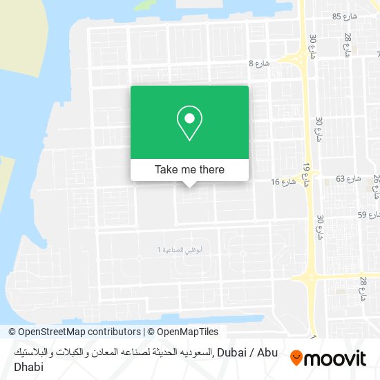 السعوديه الحديثة لصناعه المعادن والكبلات والبلاستيك map