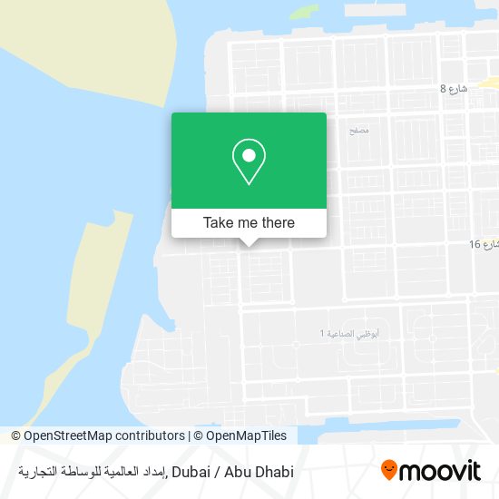 إمداد العالمية للوساطة التجارية map