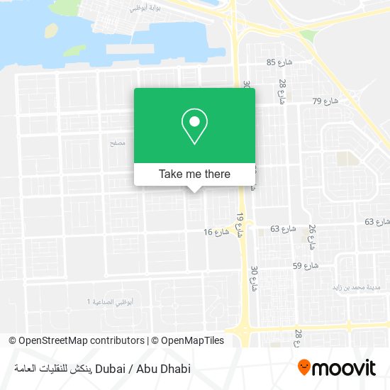 بنكش للنقليات العامة map