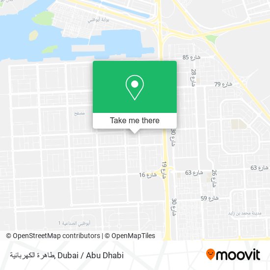 طاهرة الكهربائية map
