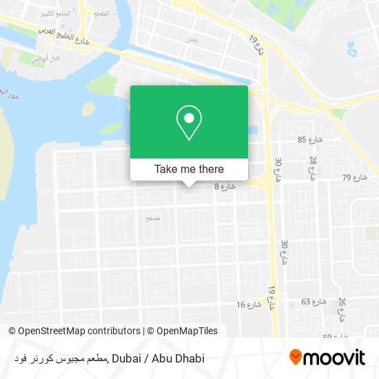 مطعم مجبوس كورنر فود map