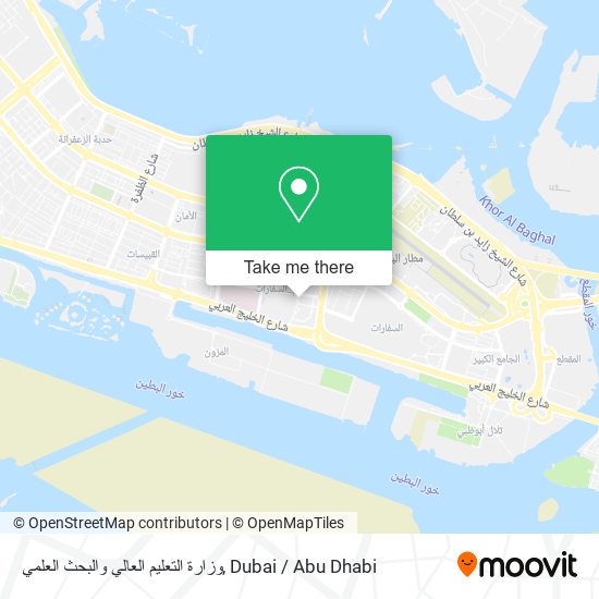 وزارة التعليم العالي والبحث العلمي map