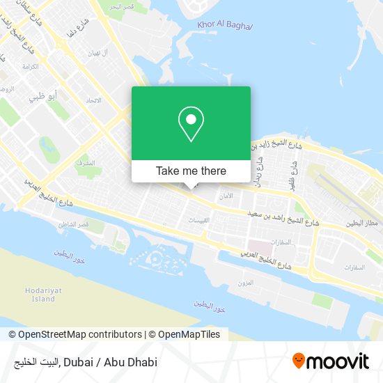 البيت الخليج map