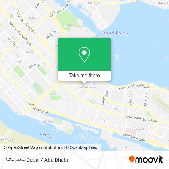 مطعم ساشا map