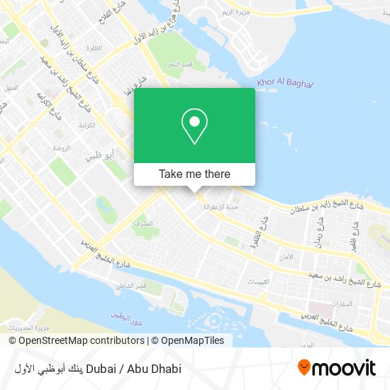 بنك أبوظبي الأول map