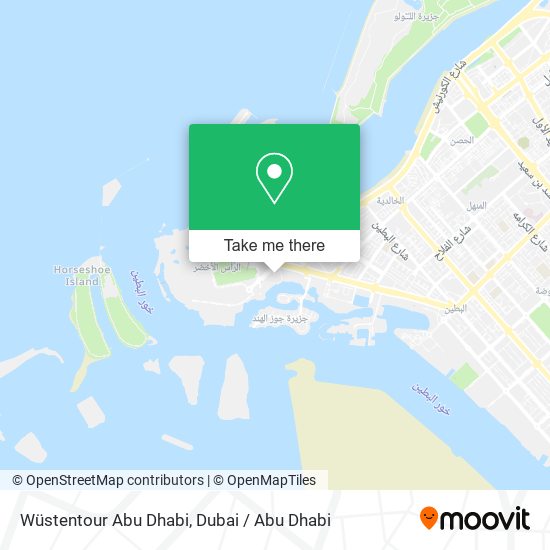 Wüstentour Abu Dhabi map
