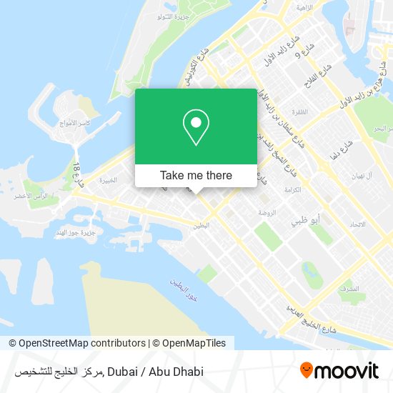 مركز الخليج للتشخيص map