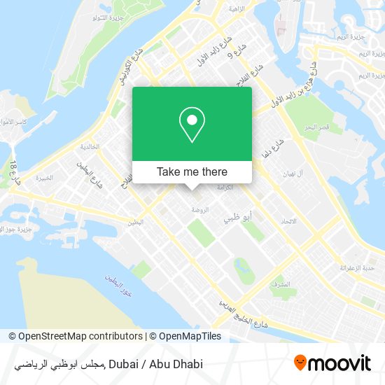 مجلس ابوظبي الرياضي map