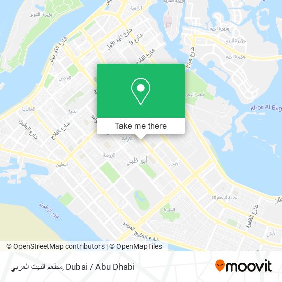 مطعم البيت العربي map