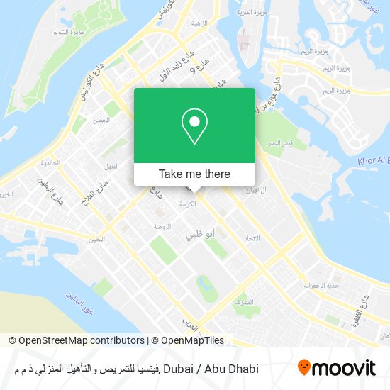 فينسيا للتمريض والتأهيل المنزلي ذ م م map