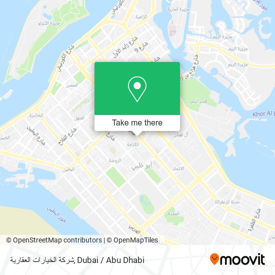 شركة الخيارات العقارية map