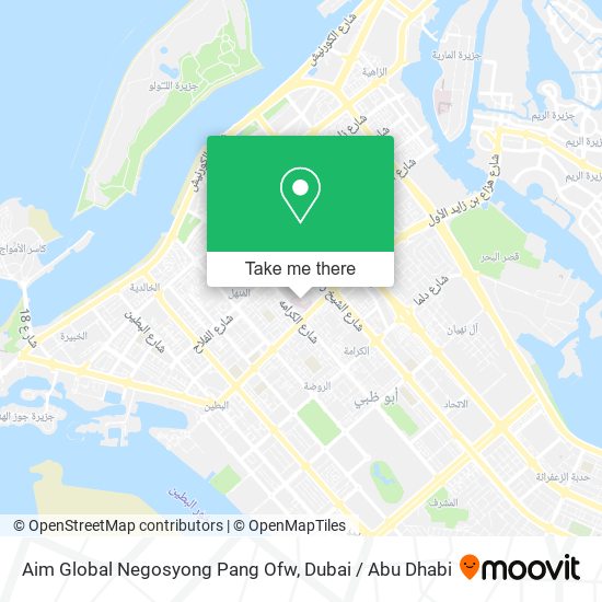 Aim Global Negosyong Pang Ofw map