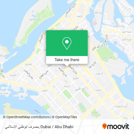 مصرف ابوظبي الاسلامي map