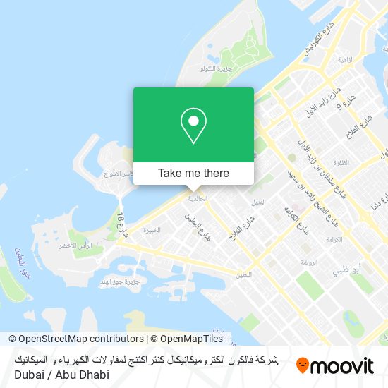 شركة فالكون الكتروميكانيكال كنتراكتنج لمقاولات الكهرباء و الميكانيك map