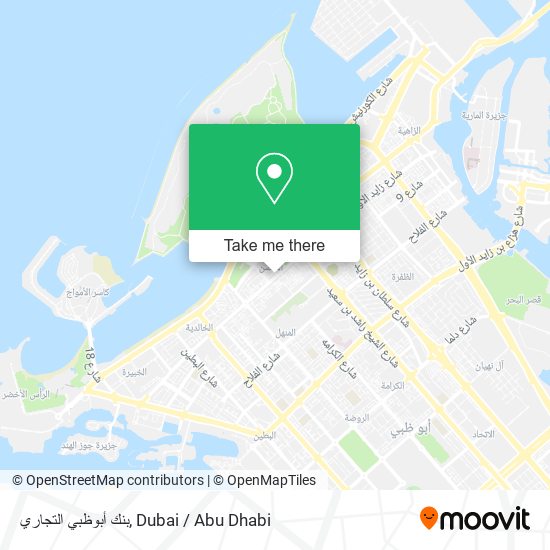 بنك أبوظبي التجاري map