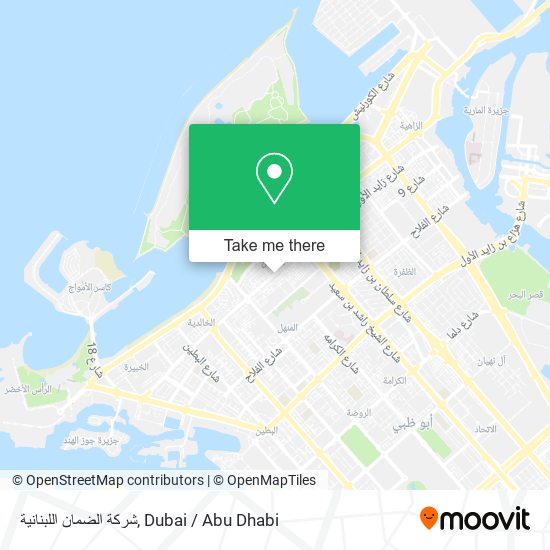 شركة الضمان اللبنانية map