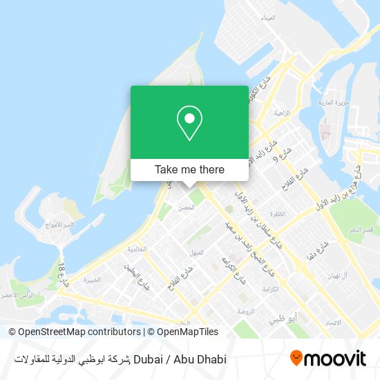 شركة ابوظبي الدولية للمقاولات map