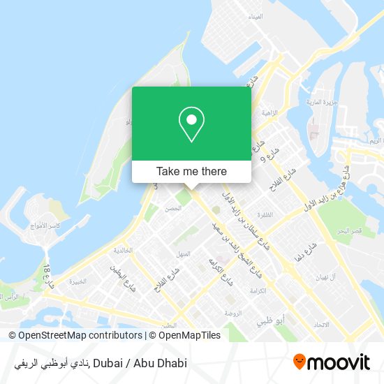 نادي أبوظبي الريفي map