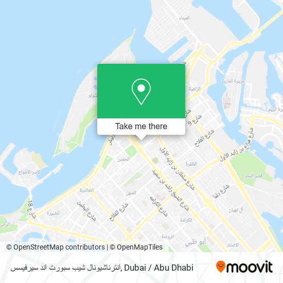 انترناشيونال شيب سبورت اند سيرفيسس map