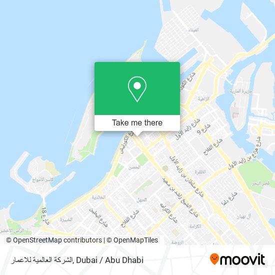 الشركة العالمية للاعمار map