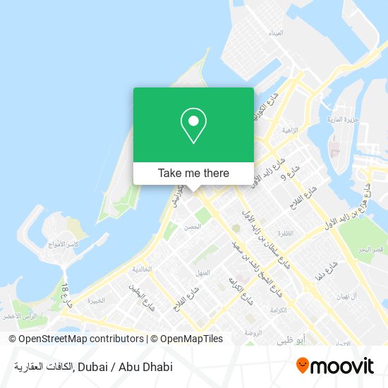 الكافات العقارية map