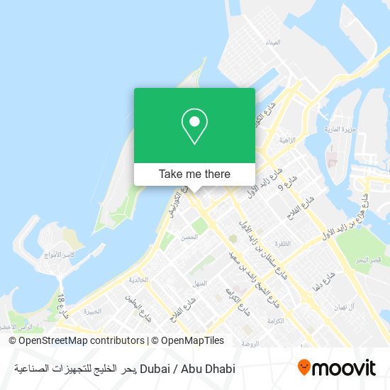 بحر الخليج للتجهيزات الصناعية map