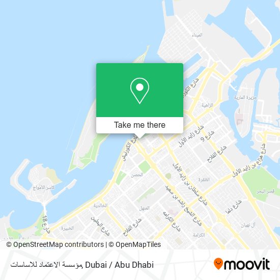 مؤسسة الاعتماد للاساسات map