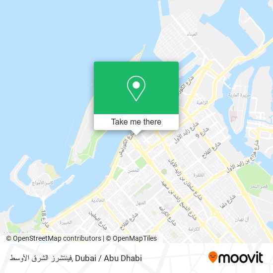 فينتشرز الشرق الأوسط map