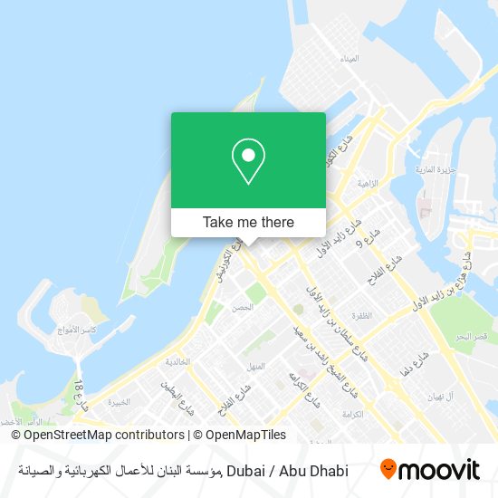 مؤسسة البنان للأعمال الكهربائية والصيانة map