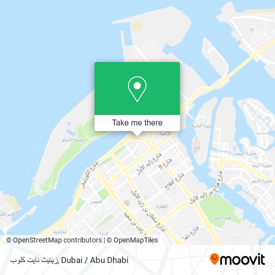 زينيث نايت كلوب map